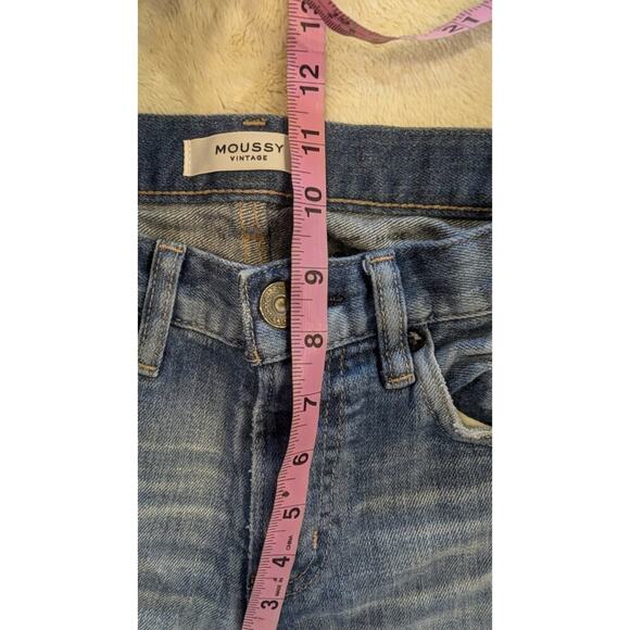 MOUSSY VINTAGE Howa Slim Skinny Distress High Waist Light Wash Size‎ 25 Jeans - Picture 7 of 8